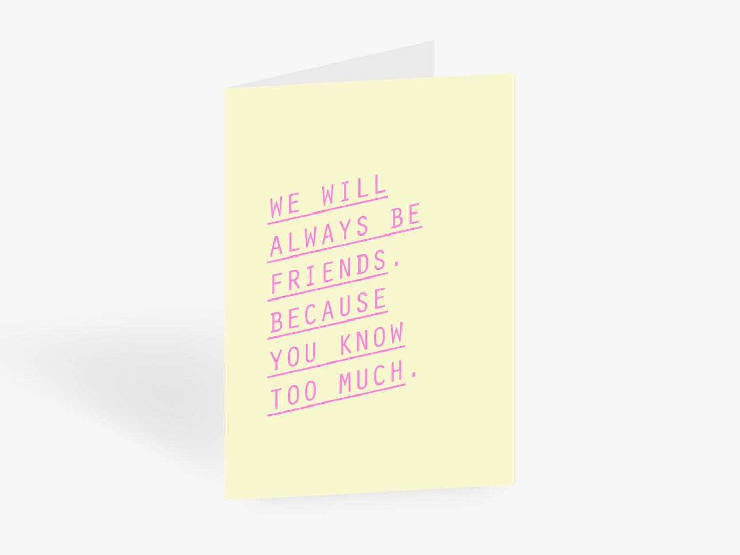 Carte de vœux - Always Friends