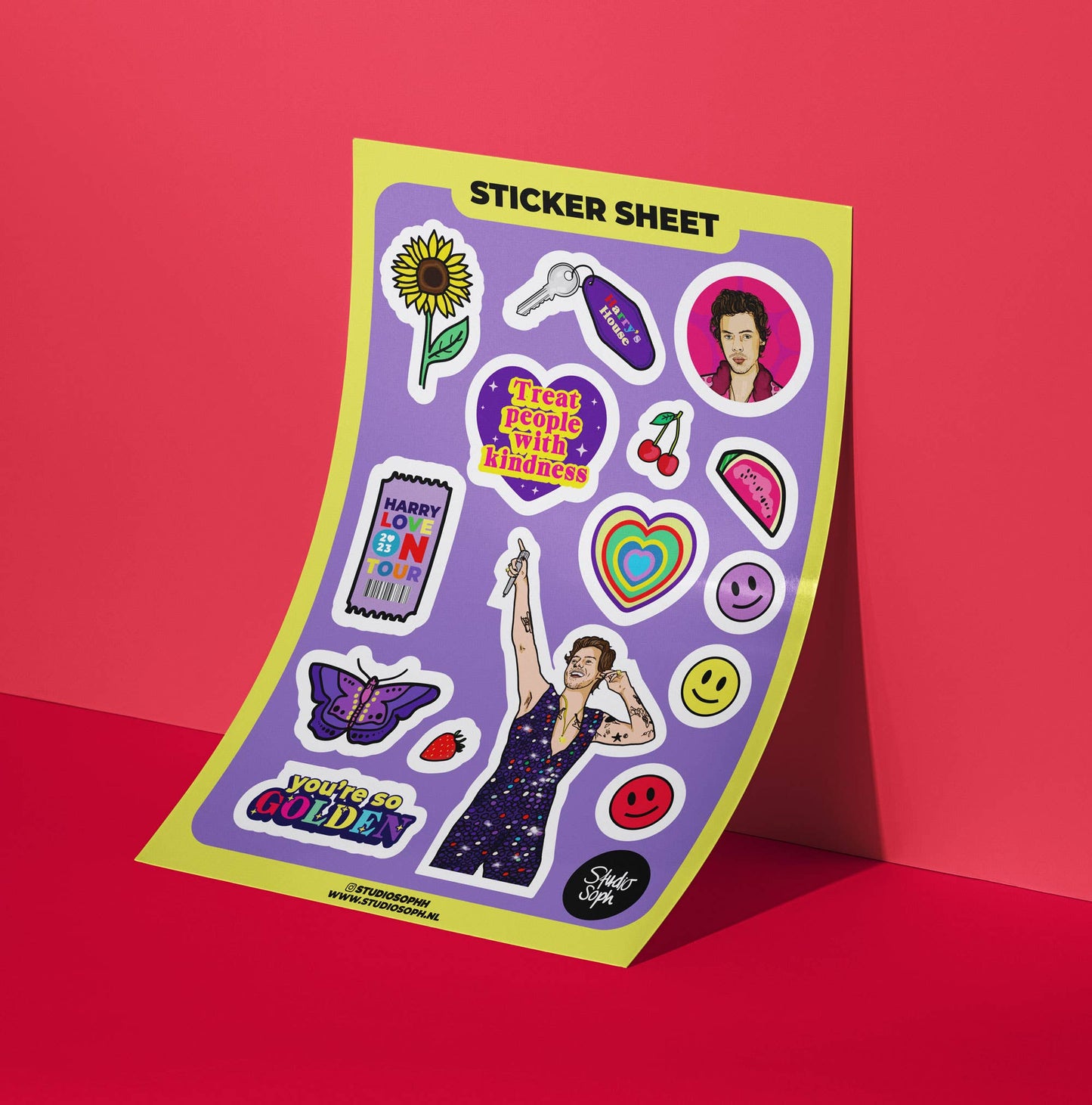 Planche de stickers A5 - Harry Golden