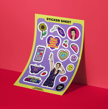 Planche de stickers A5 - Harry Golden