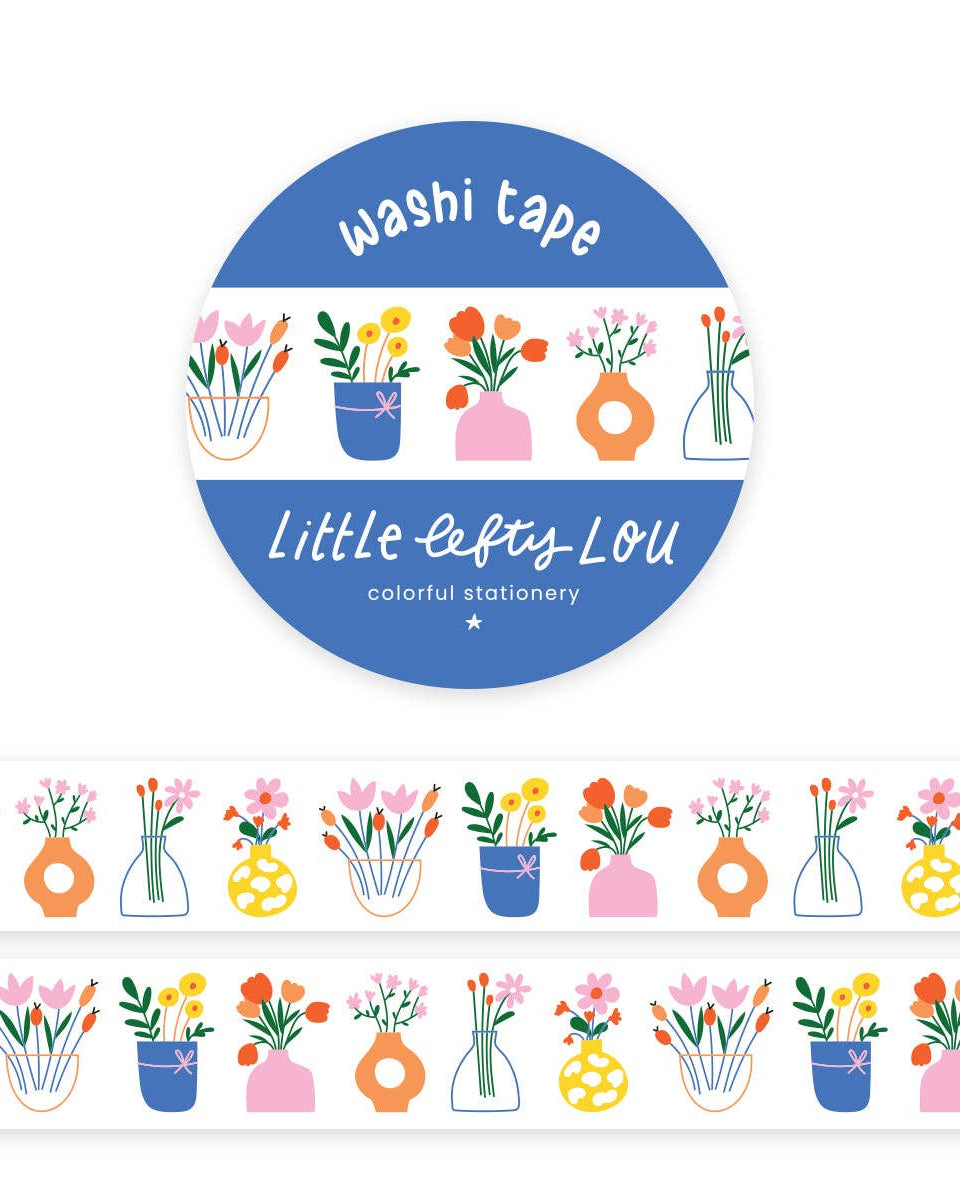 Washi Tape - Vases à Fleurs