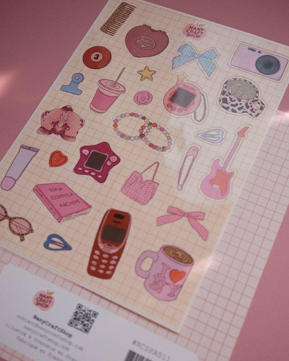 Planche stickers A5 Nostalgie