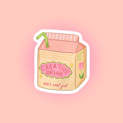Sticker Creative Drink