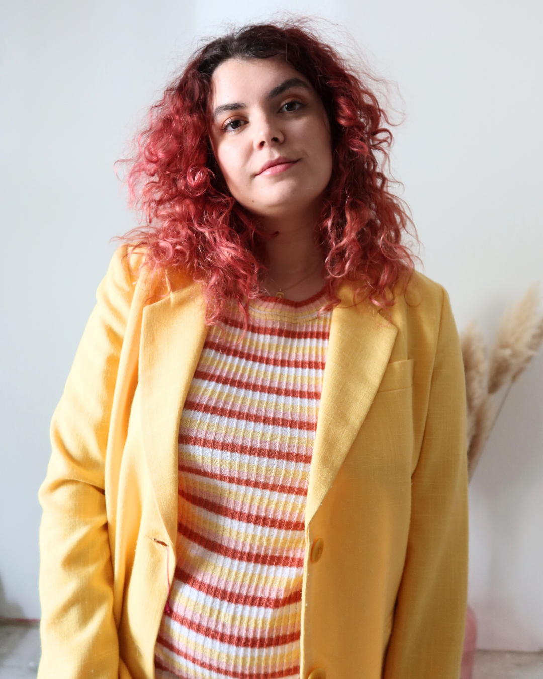 Tailleur jupe jaune | T. M