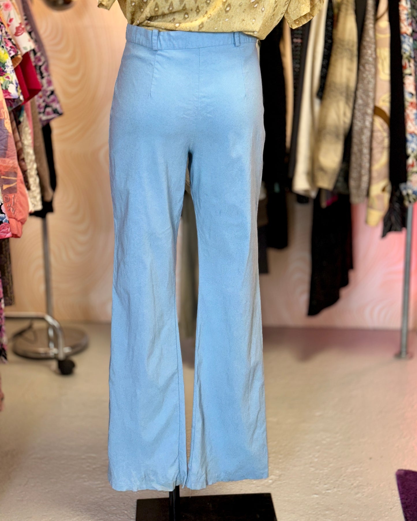 Pantalon bleu ciel à paillettes | T. 34 à 38