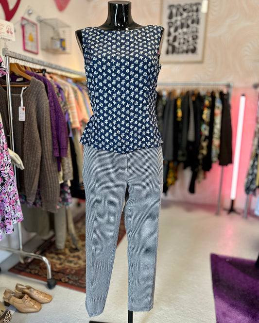 Pantalon vichy noir et blanc | T. 36