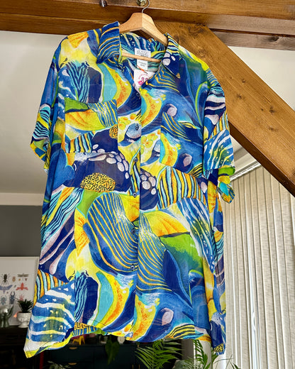 Chemise fluide poissons | T. XXL