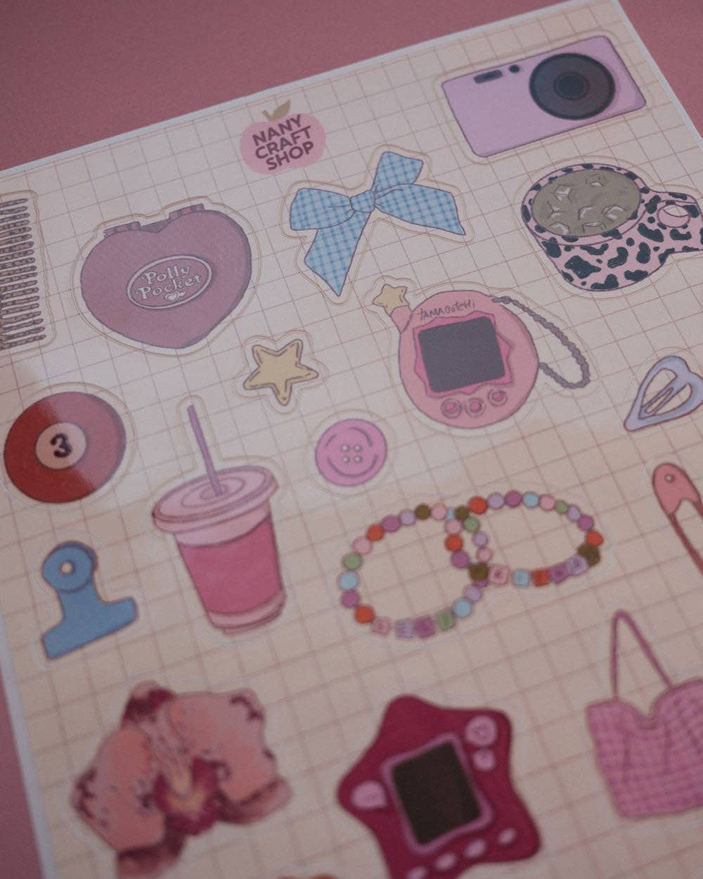 Planche stickers A5 Nostalgie