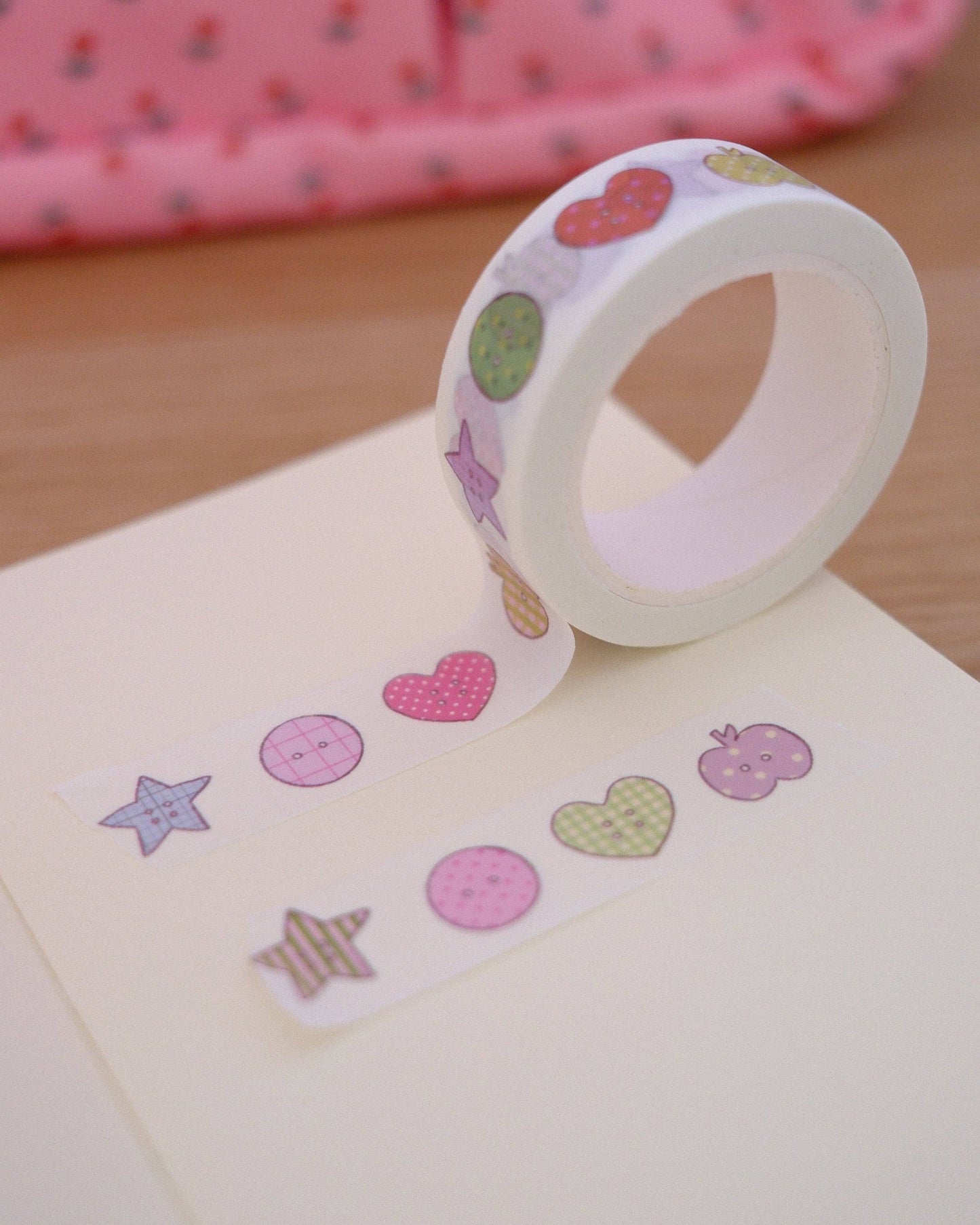Washi Tape - Boutons dessins
