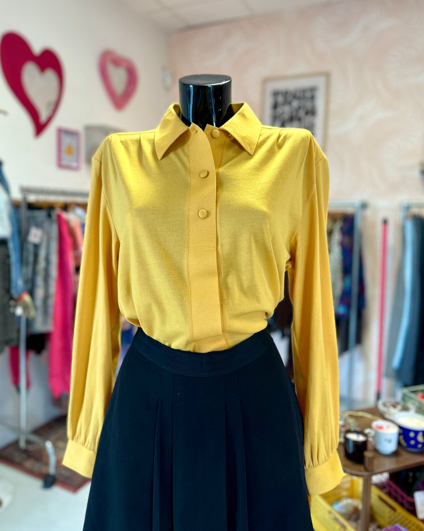 Chemise années 70 jaune | T. L