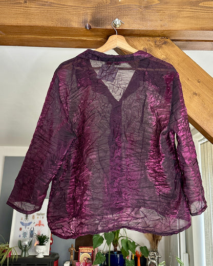 Chemise irisée violette | T. XL