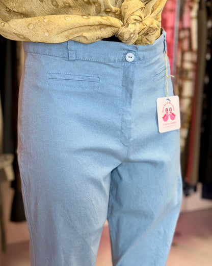 Pantalon bleu ciel à paillettes | T. 34 à 38