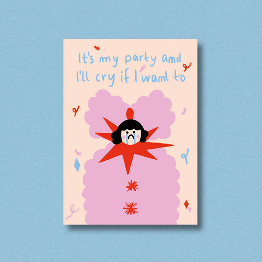 Carte postale It's my party