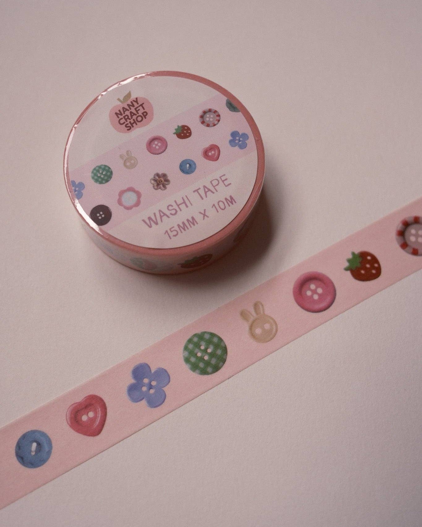 Washi Tape - Boutons