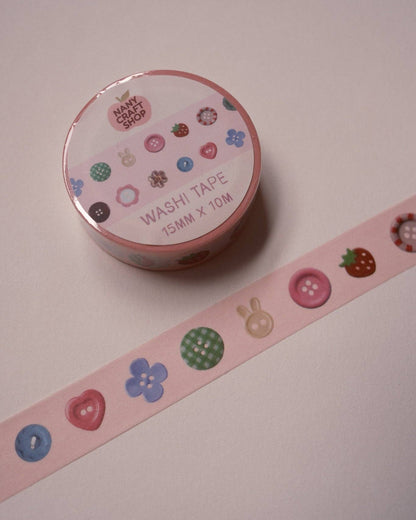 Washi Tape - Boutons