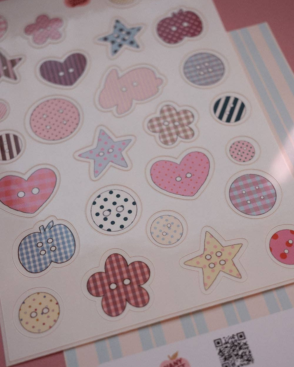 Planche stickers A6 boutons