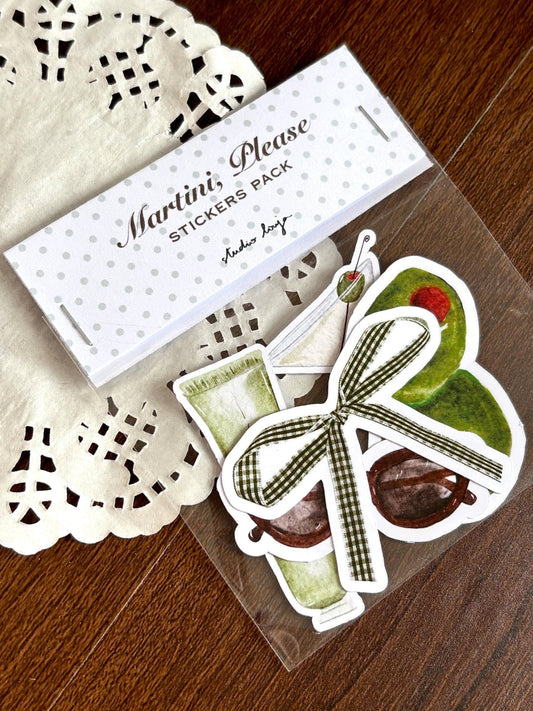 Pack 5 stickers - Martini, please