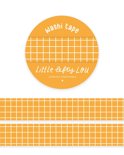Washi Tape - Quadrillé Jaune