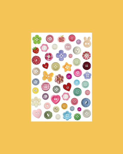 Planche de stickers A5 boutons