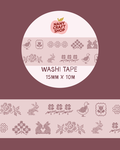 Washi Tape - Broderie