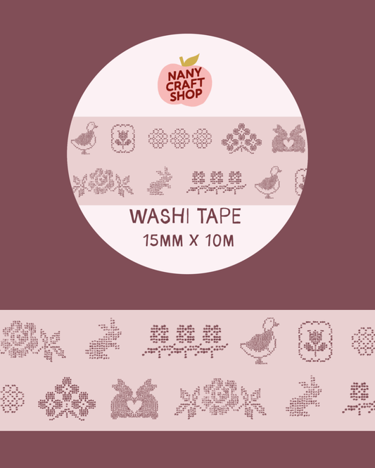 Washi Tape - Broderie