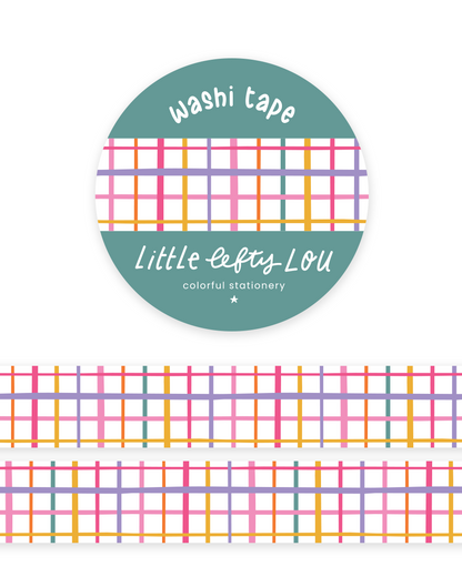 Washi Tape - Grille colorée