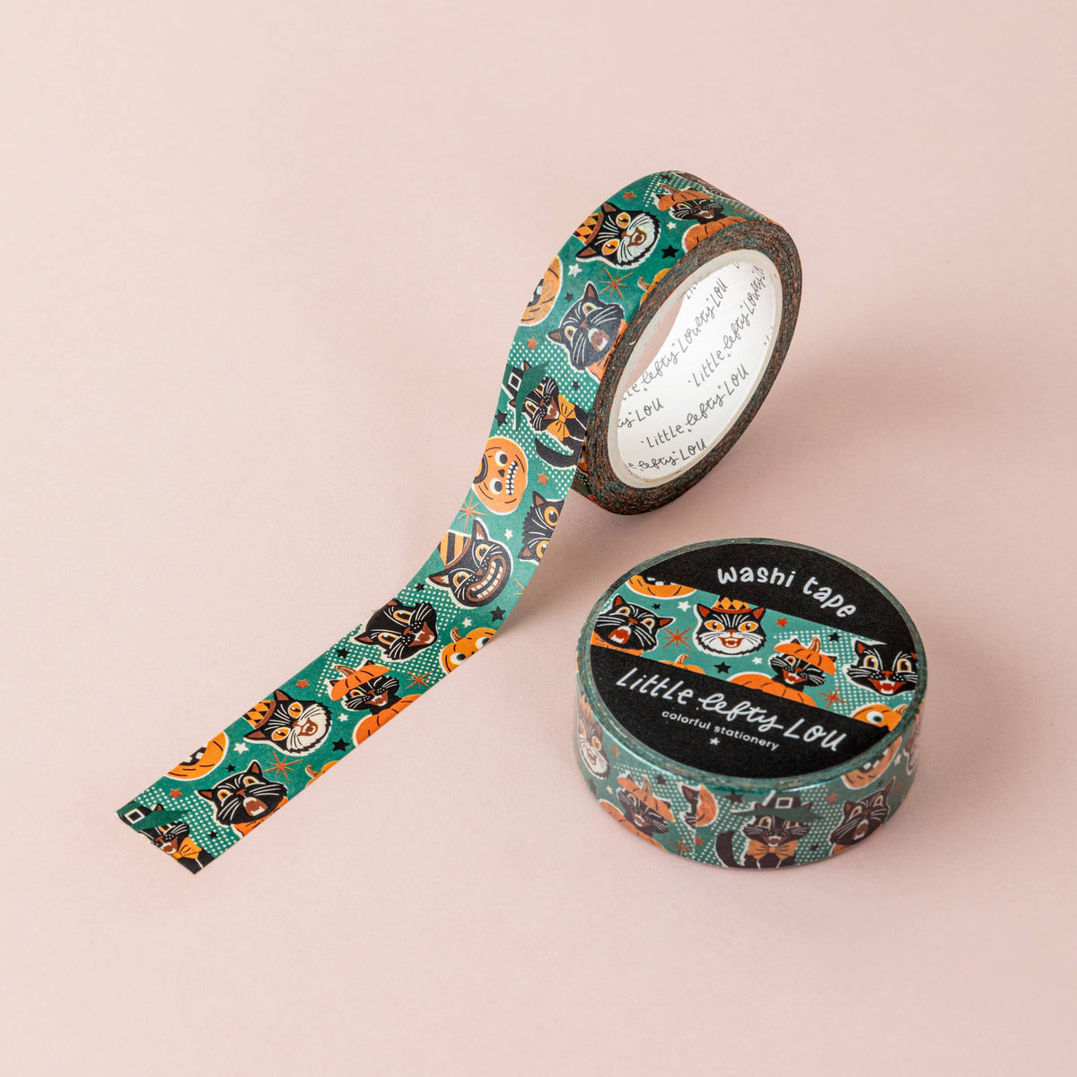 Washi Tape - Halloween Vintage Vert
