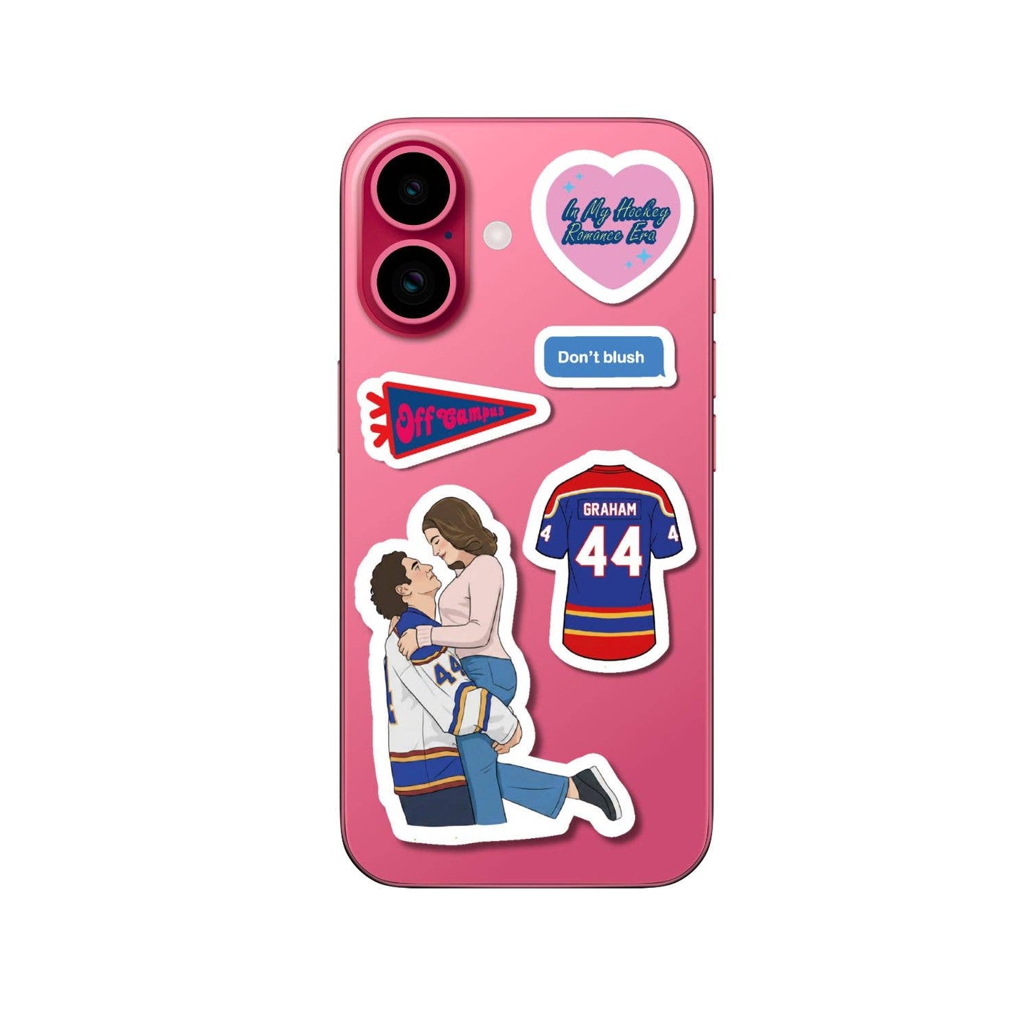 Planche de stickers A5 - Off Campus Hockey Romance