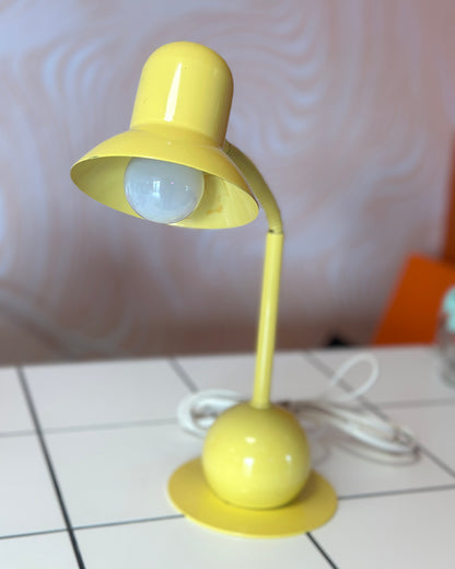 Lampe de designer de bureau jaune