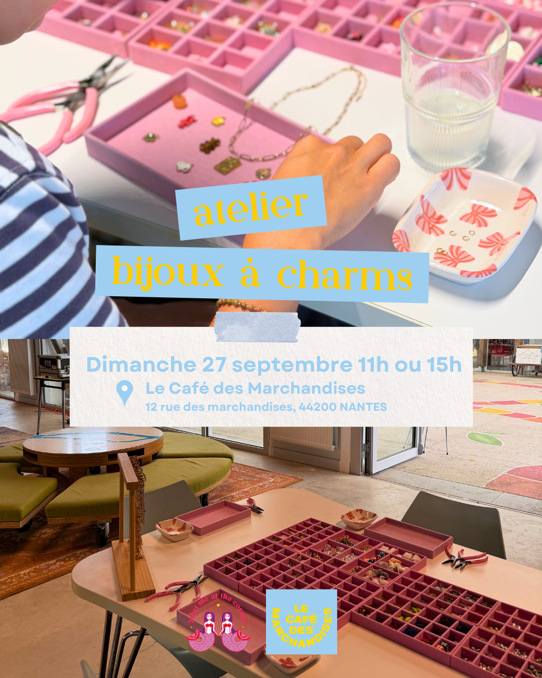 Atelier Collier à Charms à Nantes | 27 septembre - 11h ou 15h