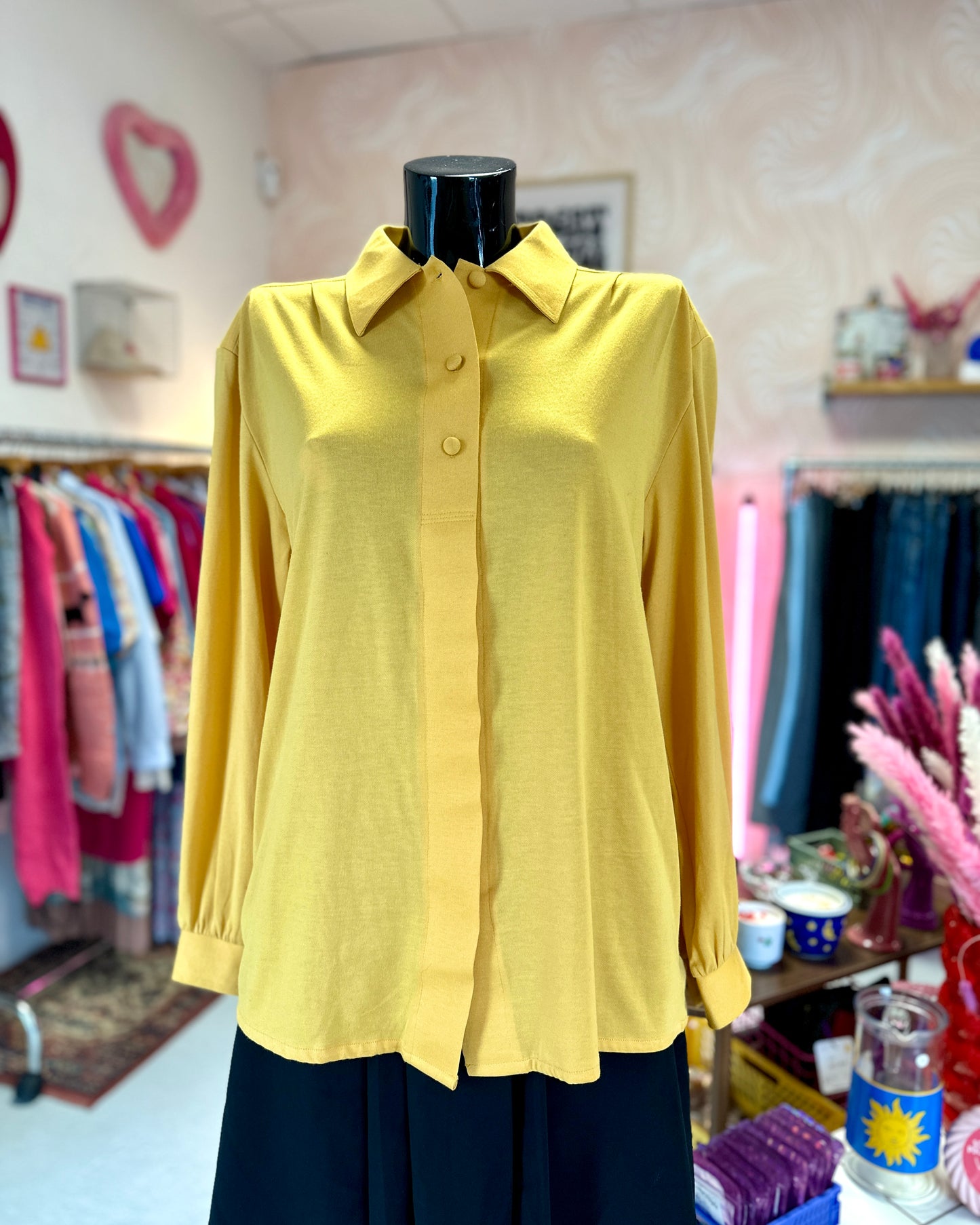 Chemise années 70 jaune | T. L