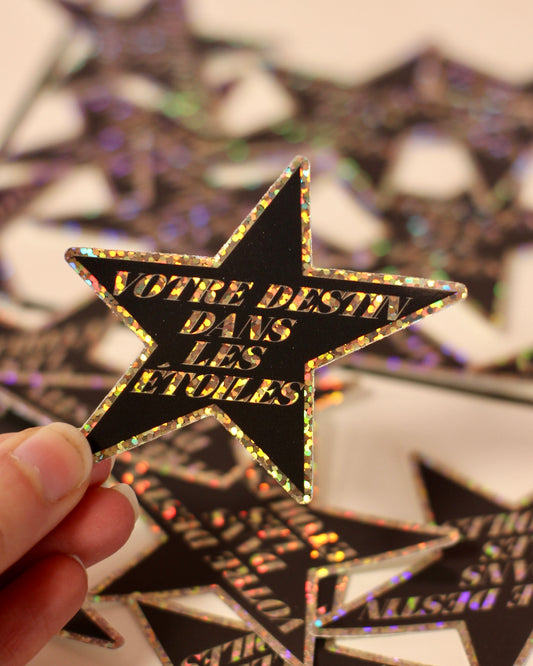 Sticker scintillant Dans les étoiles