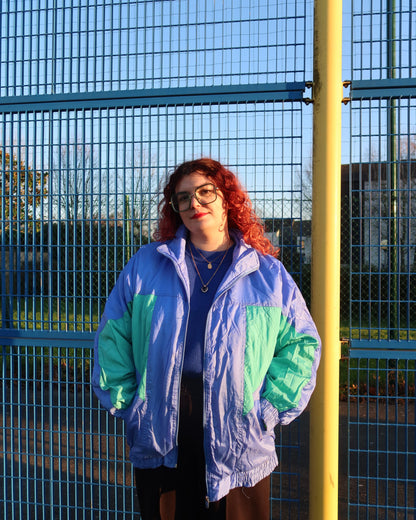 Veste de sport bleu & turquoise | T. XL