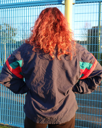 Veste de sport turquoise & rouge | T. XL