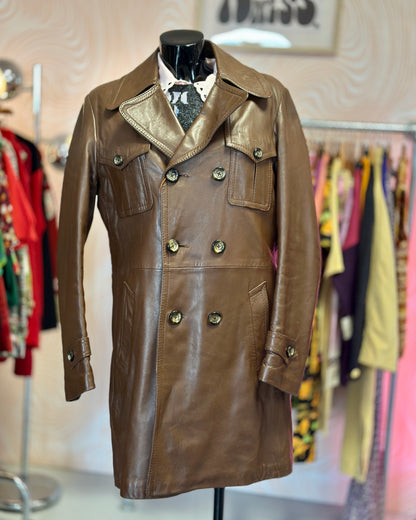 Trench en cuir années 70 | T. M