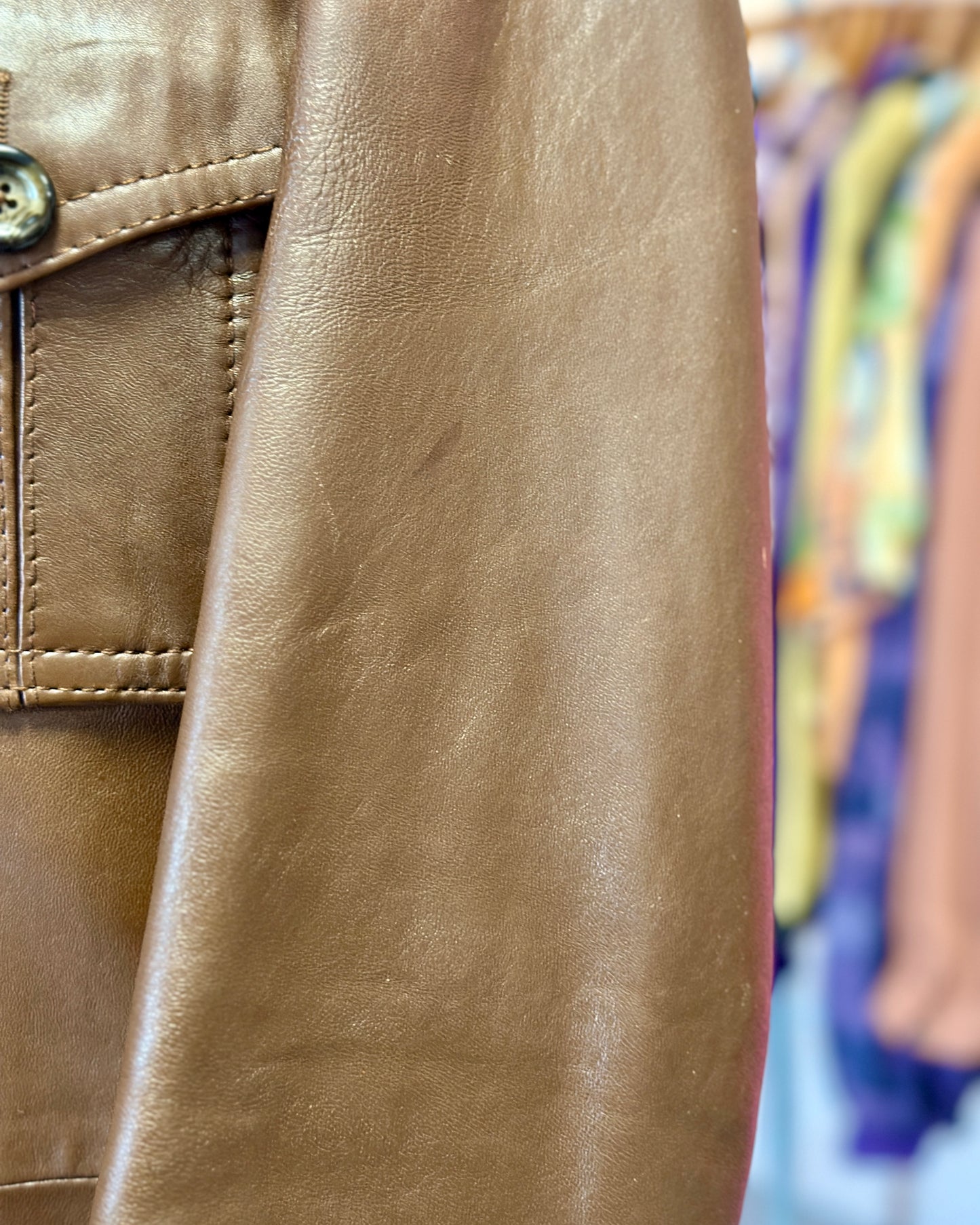 Trench en cuir années 70 | T. M