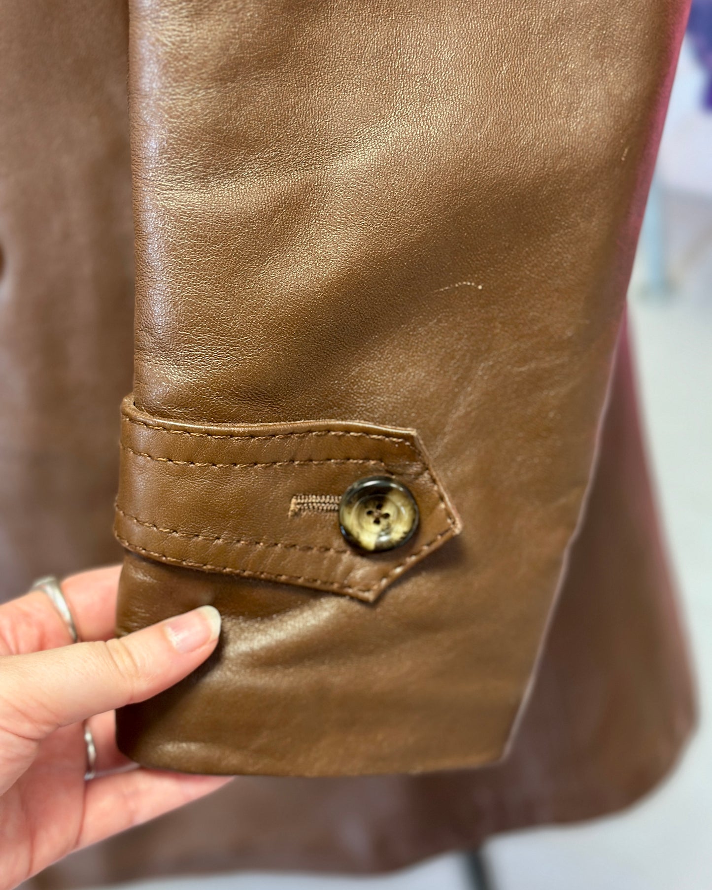 Trench en cuir années 70 | T. M