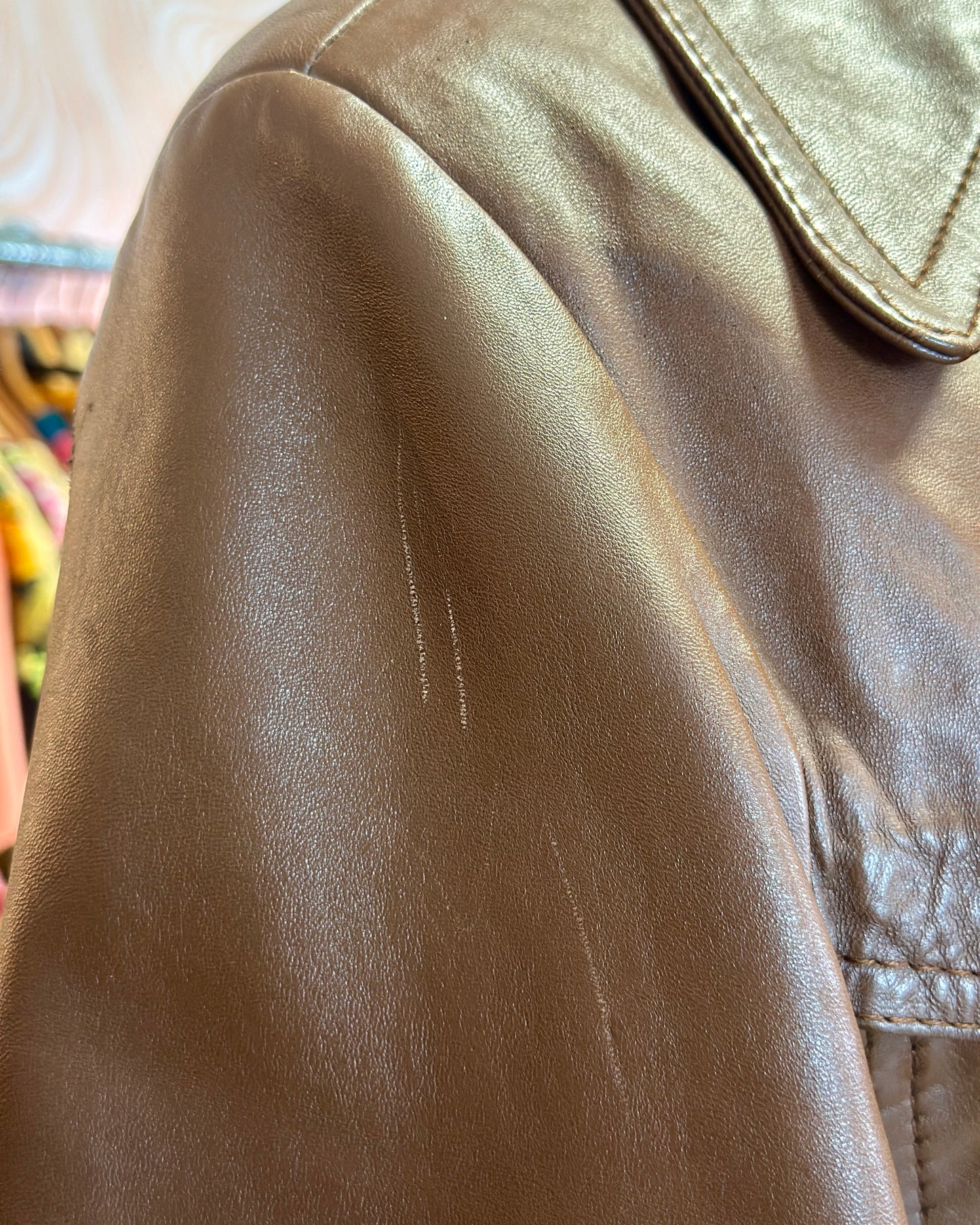Trench en cuir années 70 | T. M