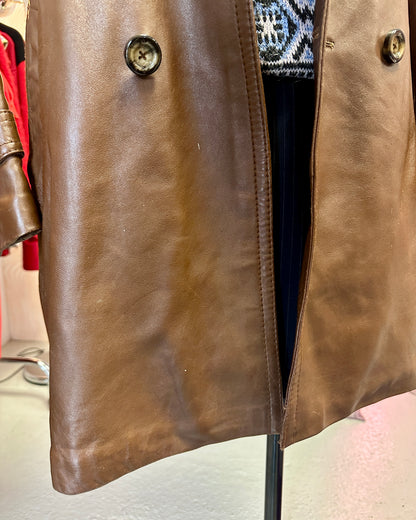 Trench en cuir années 70 | T. M