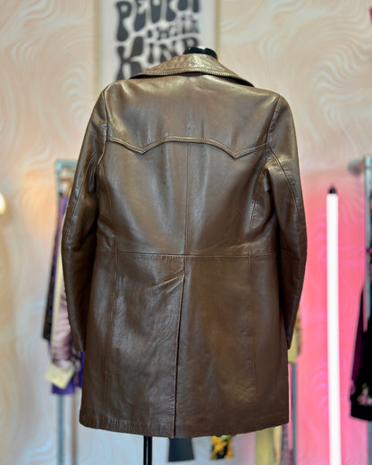 Trench en cuir années 70 | T. M