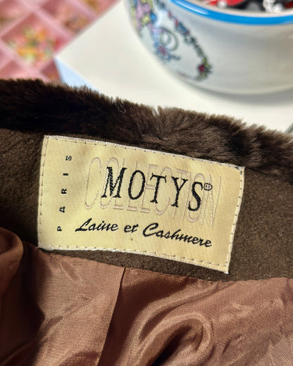 Manteau cintré avec moumoute | T. S