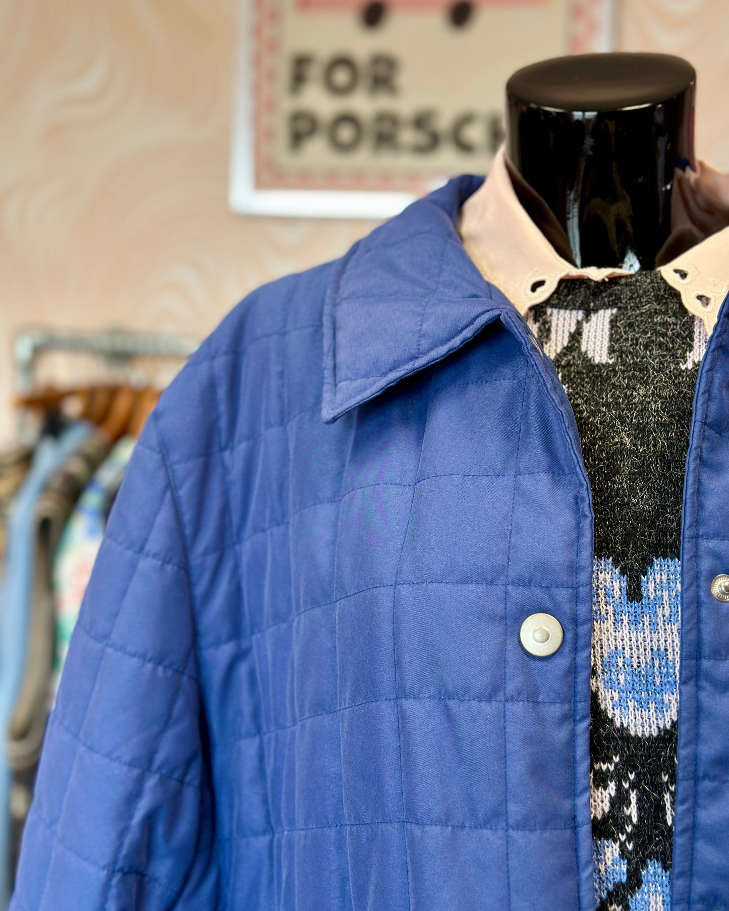 Veste bleue matelassée | T. 2XL / 3XL