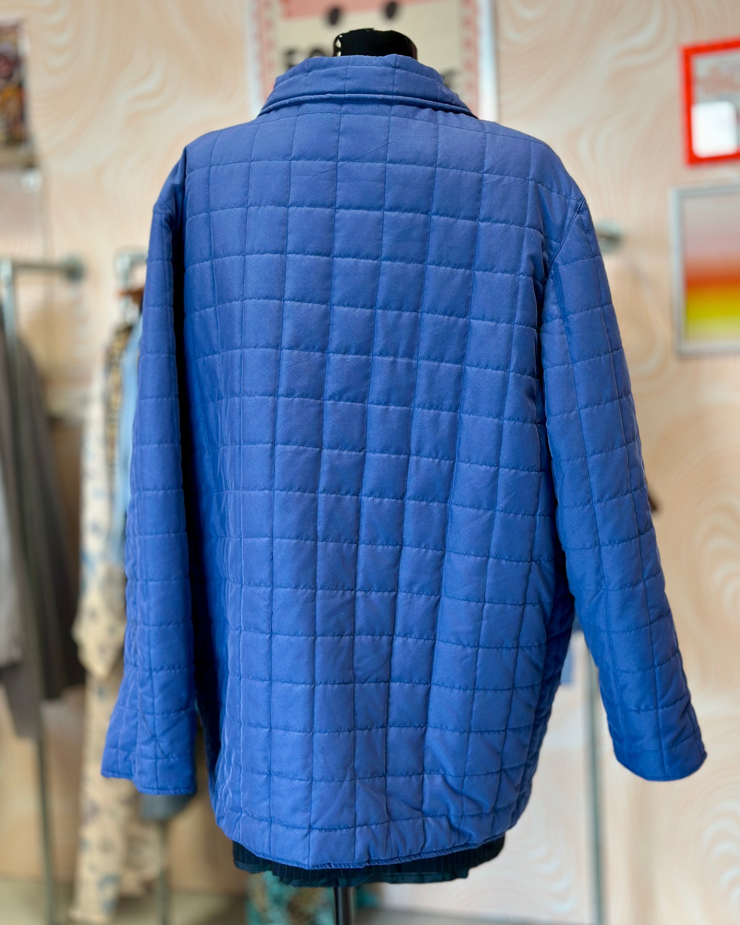 Veste bleue matelassée | T. 2XL / 3XL