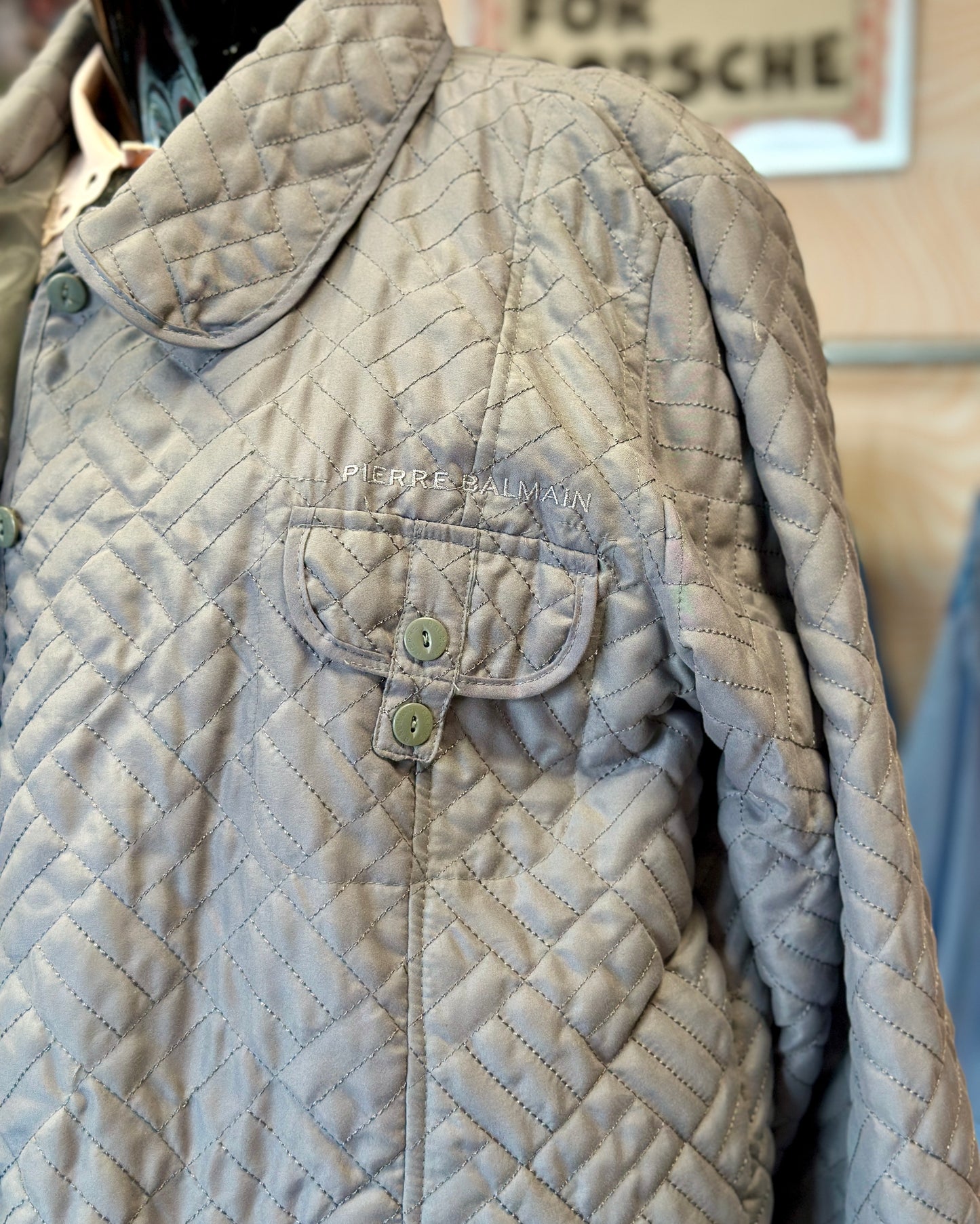 Veste matelassée grise Pierre Balmain | T. L