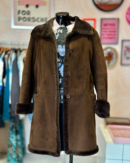 Manteau marron tout doux | T. M / L