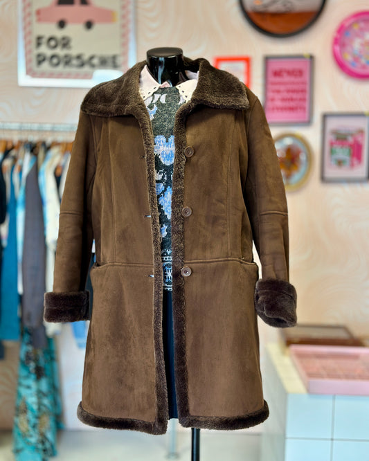 Manteau marron tout doux | T. M / L