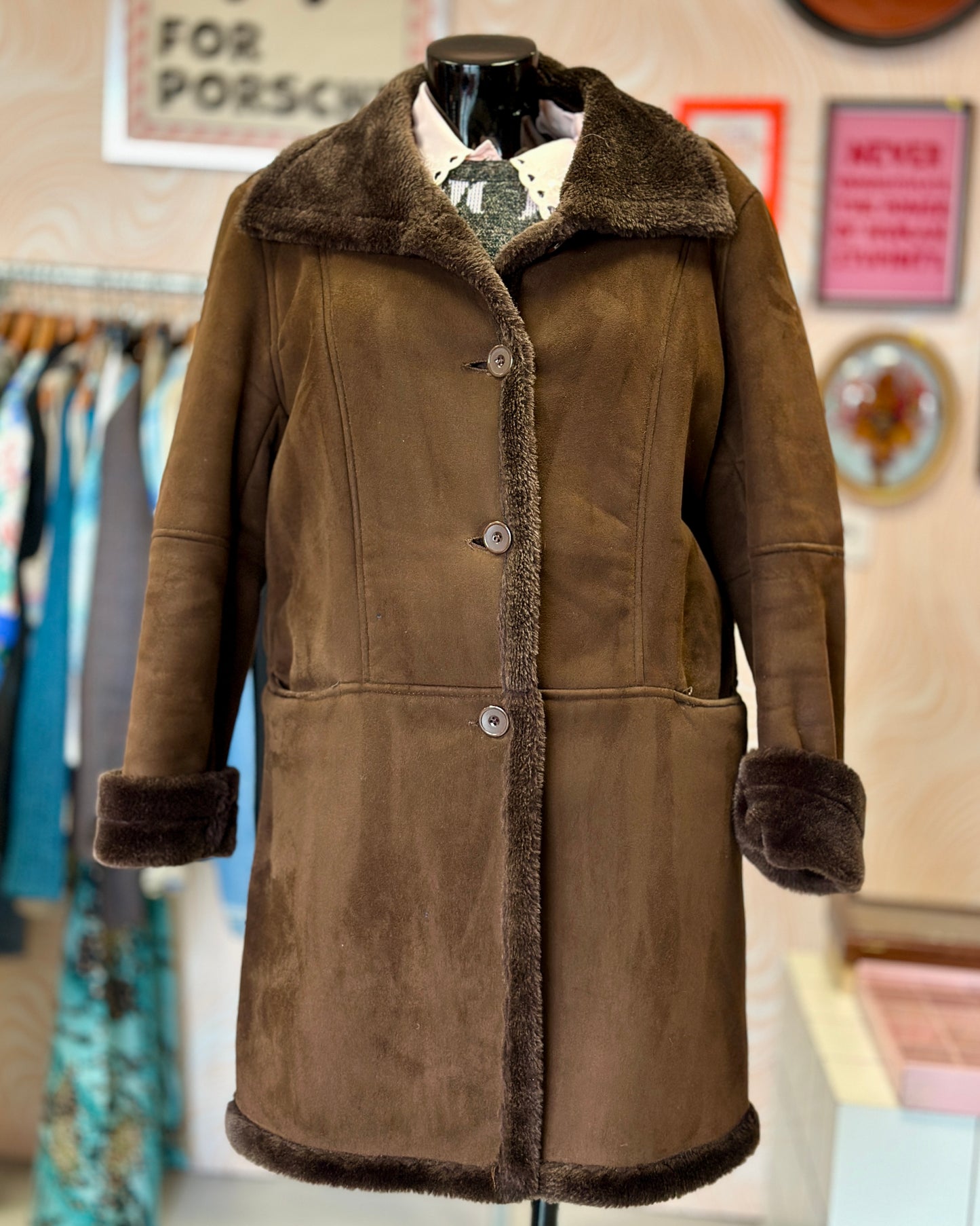 Manteau marron tout doux | T. M / L