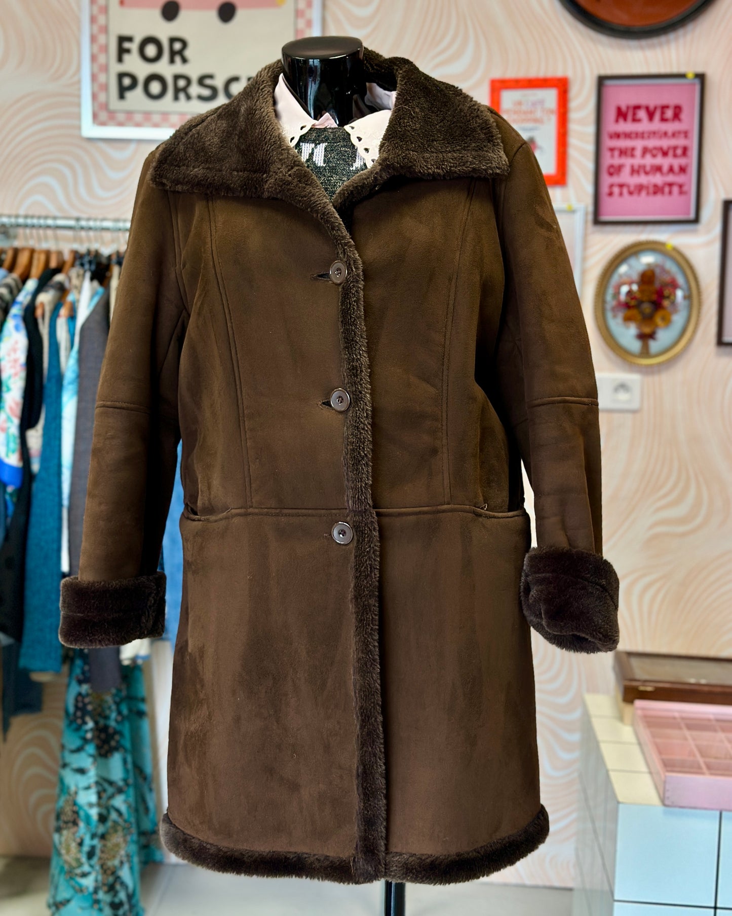 Manteau marron tout doux | T. M / L