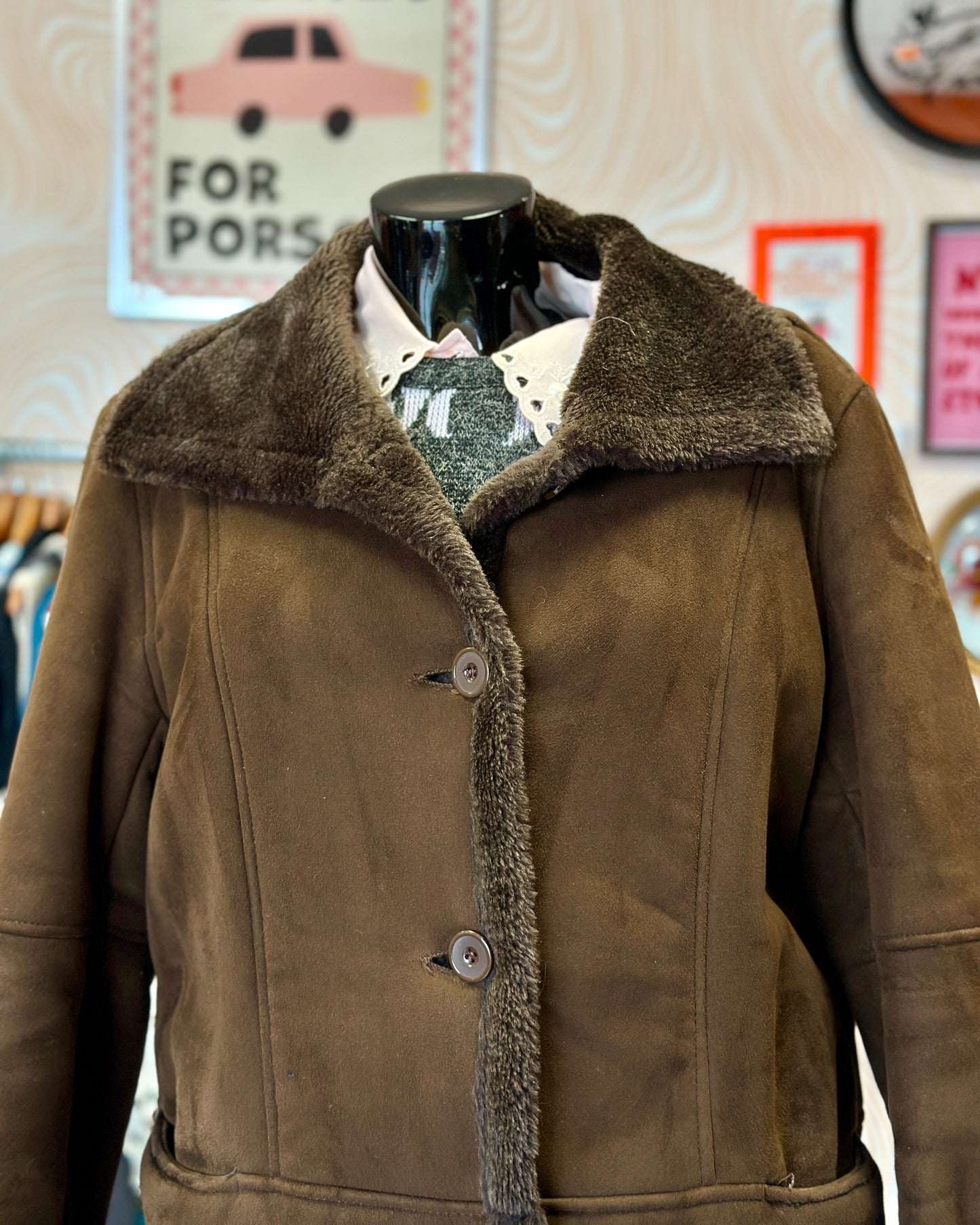 Manteau marron tout doux | T. M / L