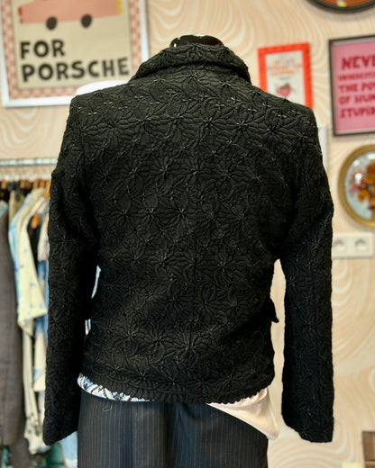 Blazer noir à fleurs Comme des Garçons | T. S