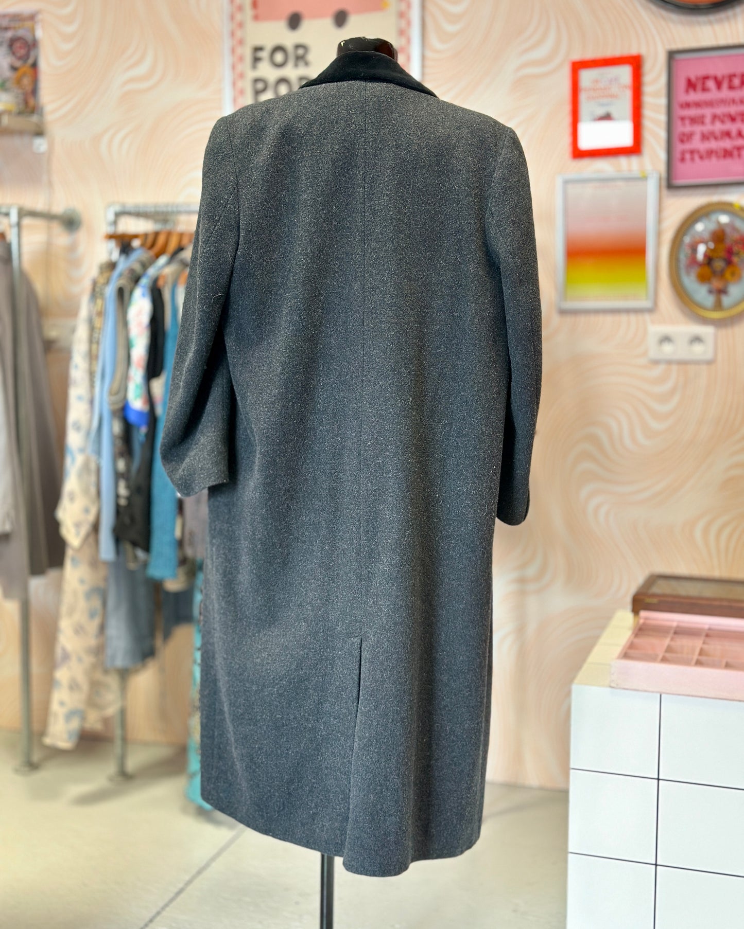 Manteau long gris | T. L